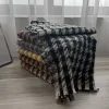 Fashionable checked scarf, winter Korean style sweet imitation cashmere thousand-bird check scarf wholesale, thickened warm shawl gift Specification image